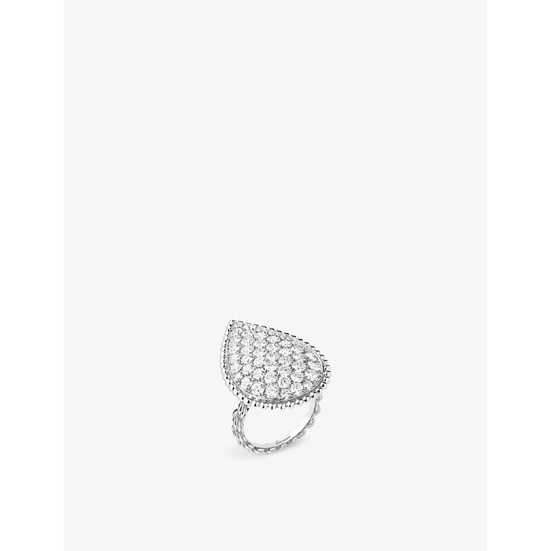 Boucheron Serpent Bohème 18ct white-gold and 3.58ct brilliant-cut diamond ring