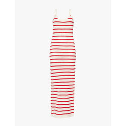 4Th & Reckless Brittany striped cotton-blend maxi dress | 4TH & RECKLESS