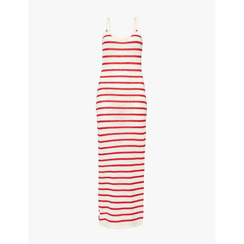 4Th & Reckless Brittany striped cotton-blend maxi dress | 4TH & RECKLESS