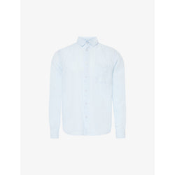  Vilebrequin Caroubis brand-embroidered linen shirt