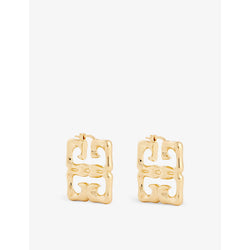 Givenchy 4G-motif gold-tone brass drop earrings