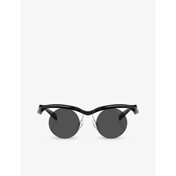 Prada PR A24S round-frame injected sunglasses