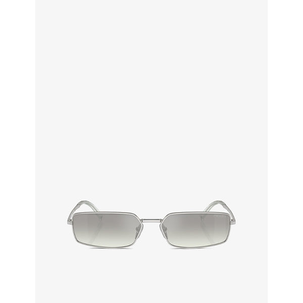 Prada PR A60S rectangular-frame metal sunglasses