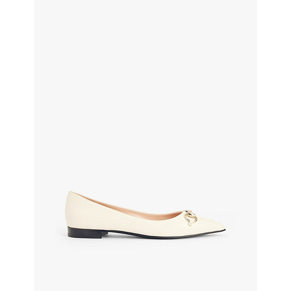 Gucci Erin horsebit-embellished leather ballet flats