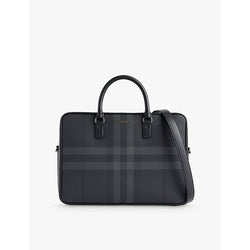 Burberry Ainsworth faux-leather briefcase | Burberry