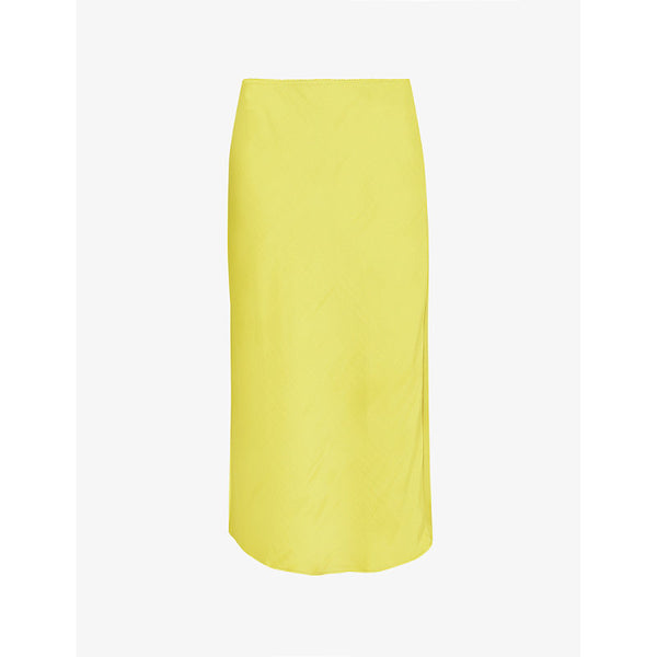  Samsoe Samsoe Agneta mid-rise recycled-polyester midi skirt