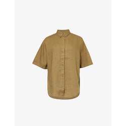  Samsoe Samsoe Salarika oversized-fit linen shirt