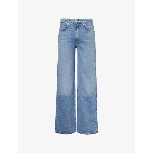 Agolde Harper straight-leg mid-rise recycled-cotton denim jeans