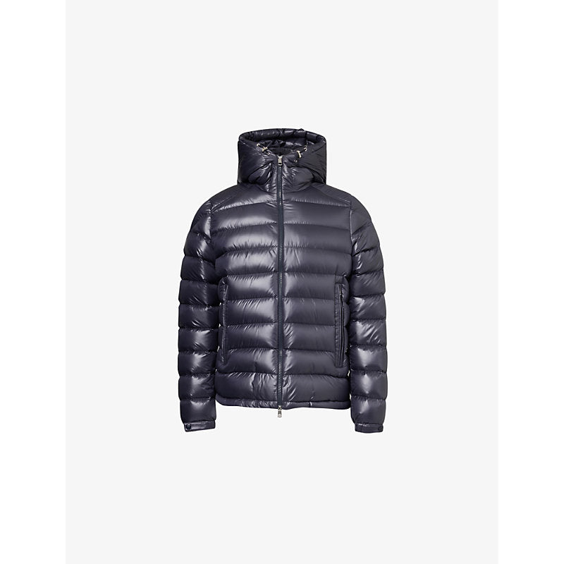  Moncler Besines brand-patch funnel-neck shell-down gilet