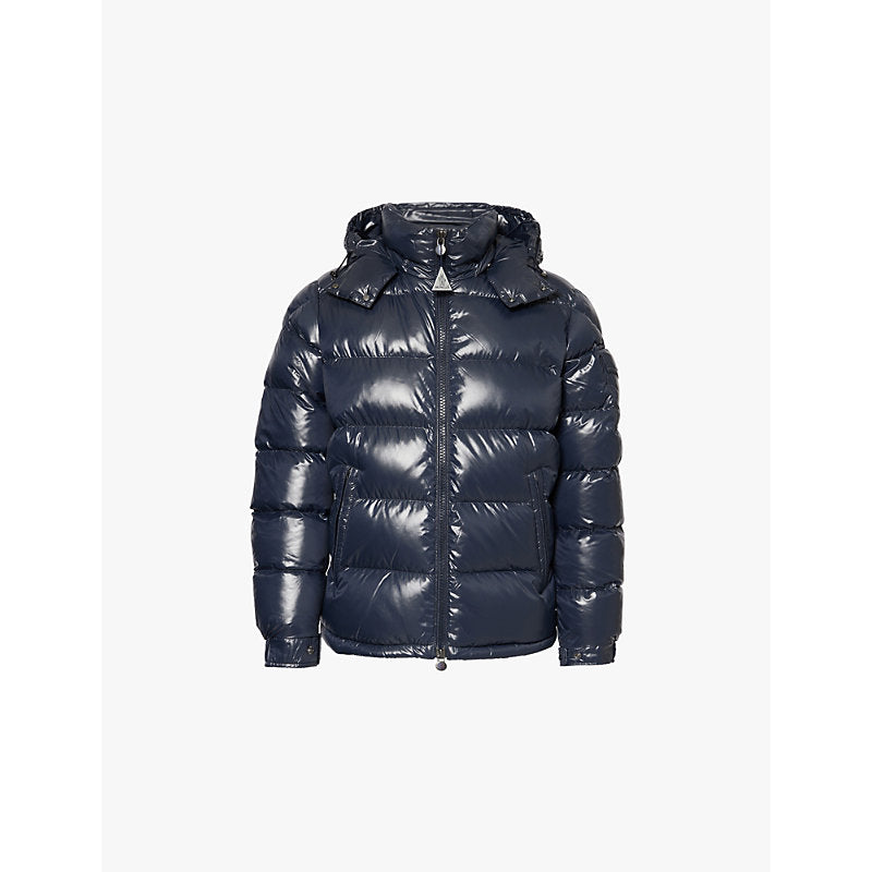  Moncler Maya logo-patch padded shell-down jacket