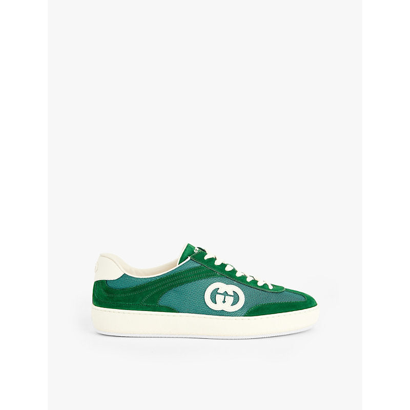 Gucci G74 suede low-top trainers