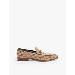 Gucci Next horsebit-embellished canvas loafers | Gucci