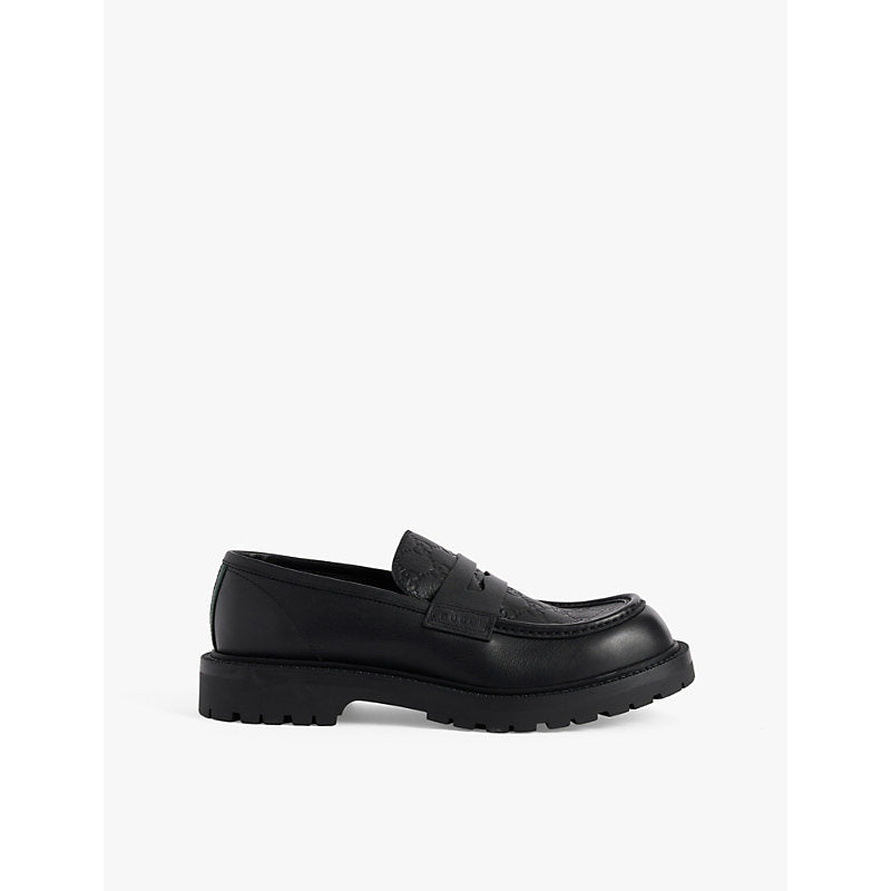  Gucci Miart leather loafers