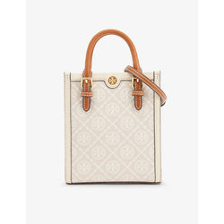  Tory Burch T Monogram mini canvas tote bag