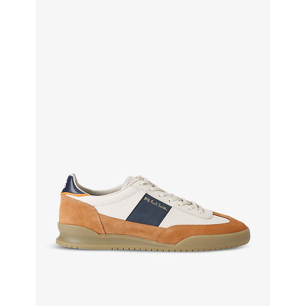 Paul Smith Dover brand-print leather low-top trainers