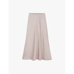  The White Company Bias-cut satin midi skirt