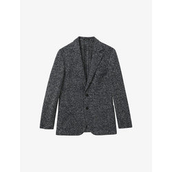  Reiss Mineral single-breasted dogtooth wool-blend blazer