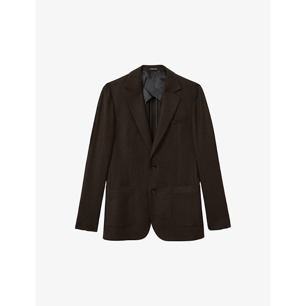  Reiss Attire slim-fit single-breasted wool-blend blazer