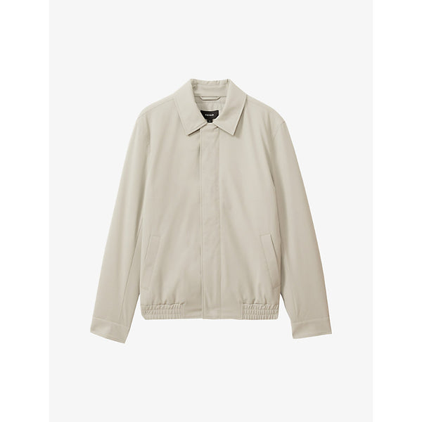  Reiss Cologne regular-fit zip-up stretch-woven Harrington jacket