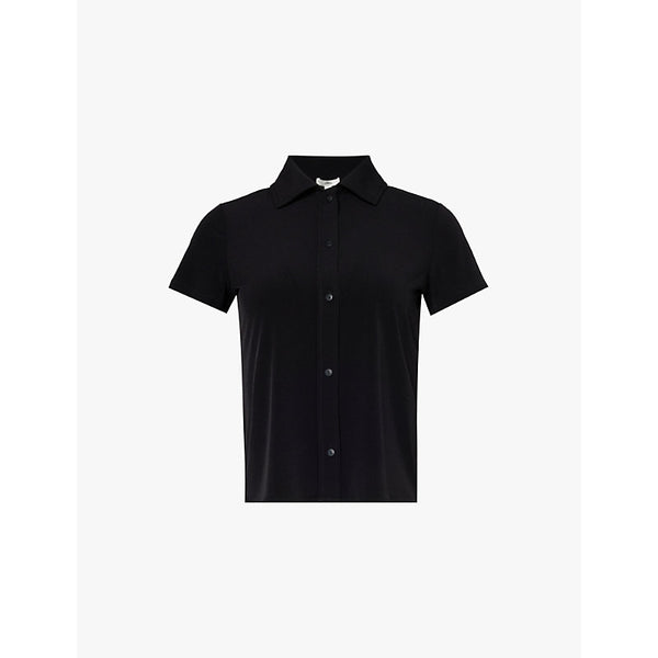  Vince Short-sleeved button-up stretch-woven shirt