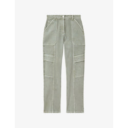  Reiss Jem mid-rise tapered-leg stretch-denim jeans