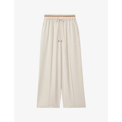  Reiss Fleur elasticated-waist high-rise woven trousers