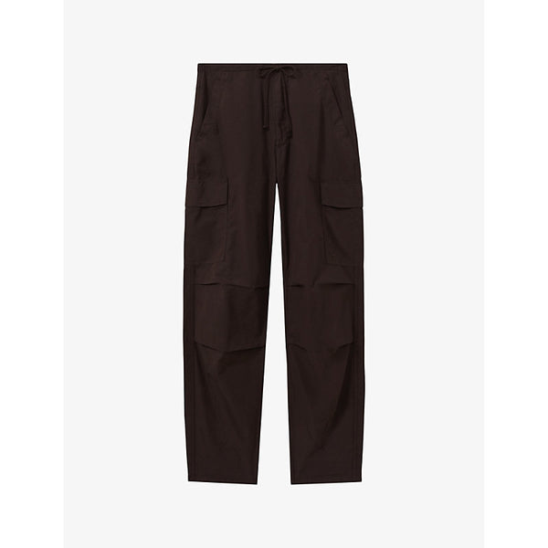  Reiss Alessio tapered-leg mid-rise cotton combat trousers