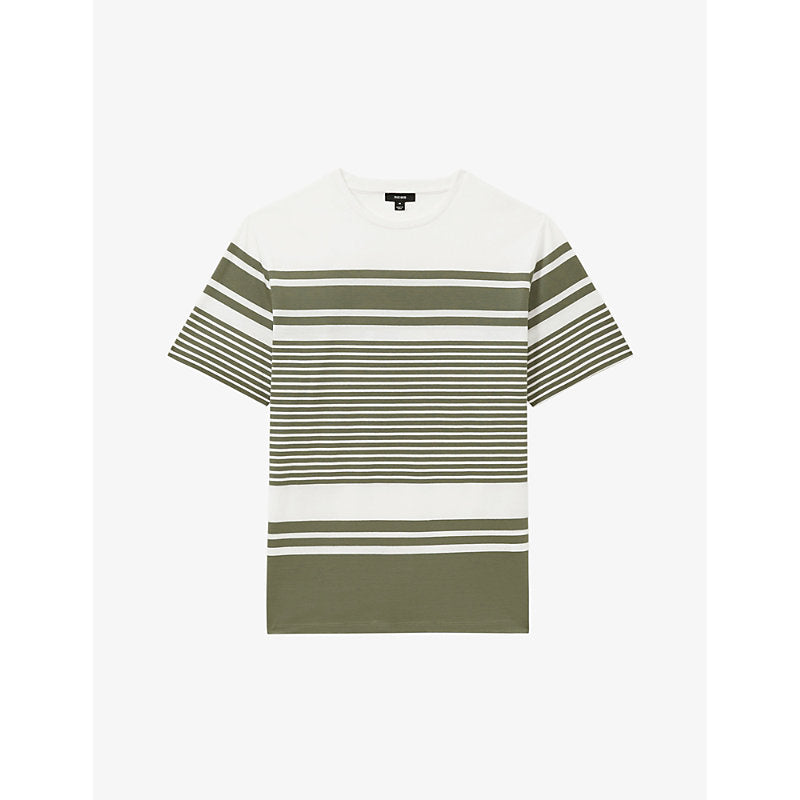  Reiss Lory crew-neck striped cotton T-shirt