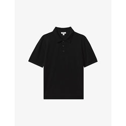  Reiss Manor half-button slim-fit merino-wool polo shirt