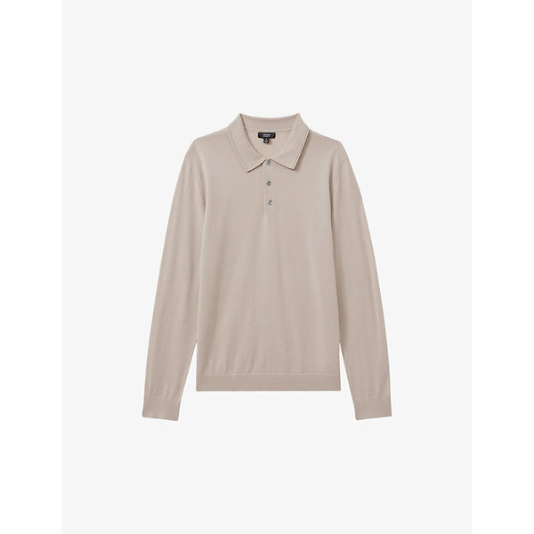  Reiss Trafford button-neck slim-fit wool jumper