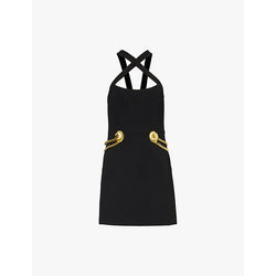 Rebecca Vallance Chelsea chain-embellished woven mini dress | REBECCA VALLANCE