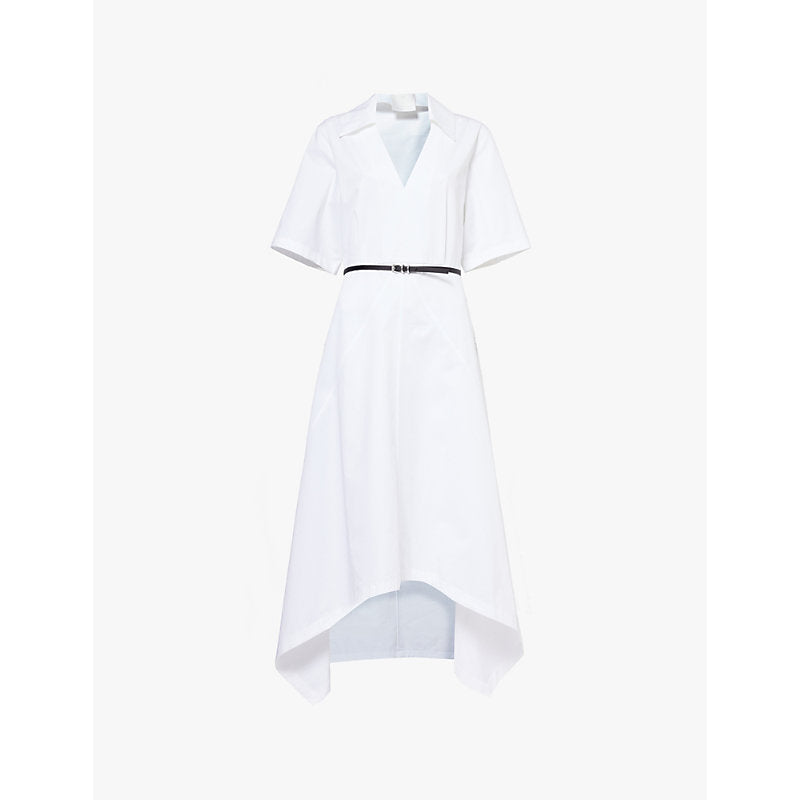 Givenchy Voyou belted cotton-poplin midi dress | GIVENCHY