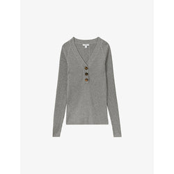  Reiss Reece V-neck knitted jumper