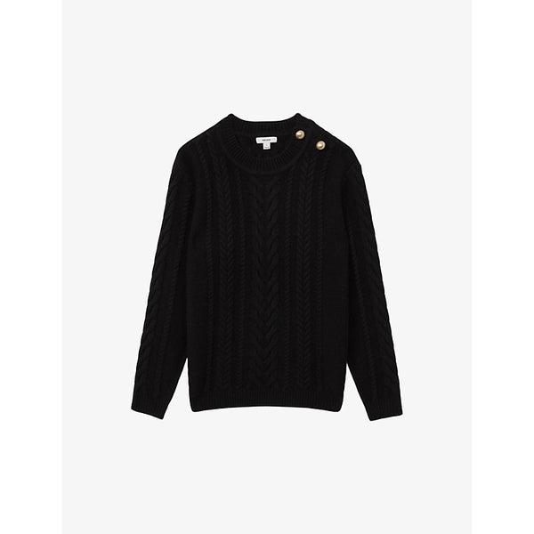  Reiss Libby cable-knitted wool and cashmere jumper