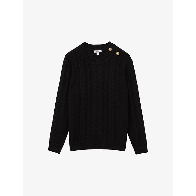  Reiss Libby cable-knitted wool and cashmere jumper