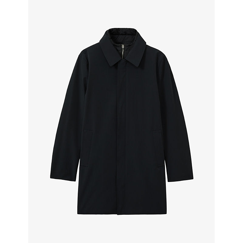  Reiss Logan funnel-neck regular-fit stretch-nylon coat