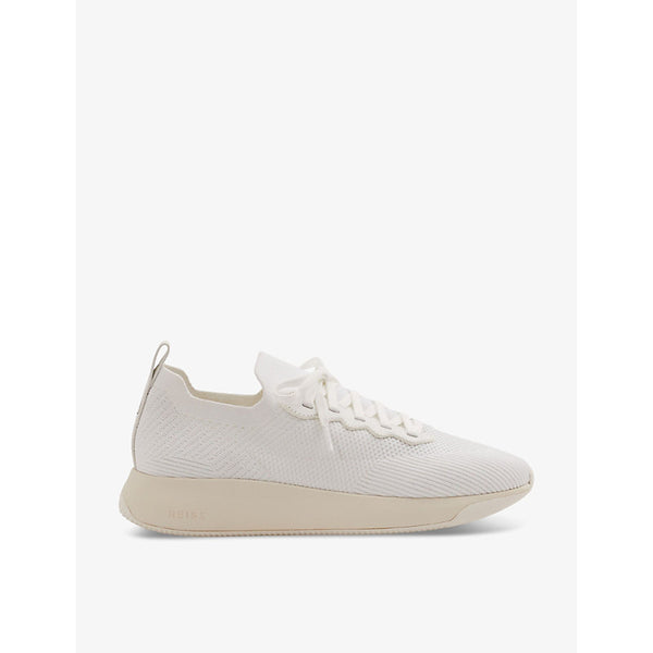 Reiss Time Flyknit knitted low-top trainers