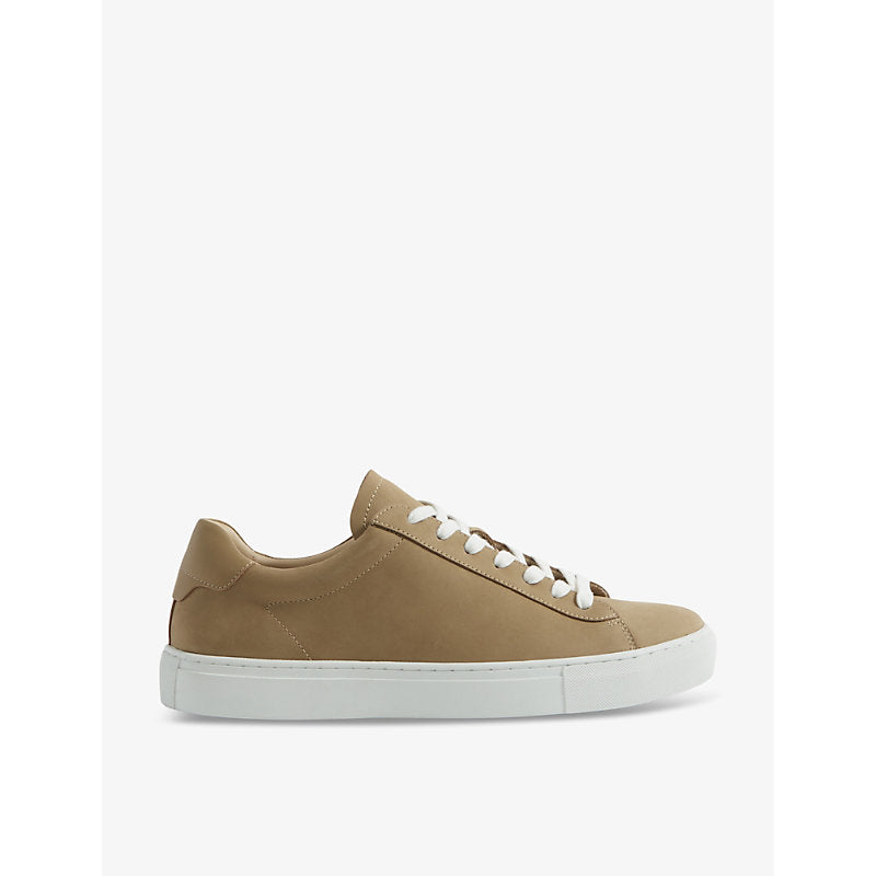 Reiss Finley leather low-top trainers