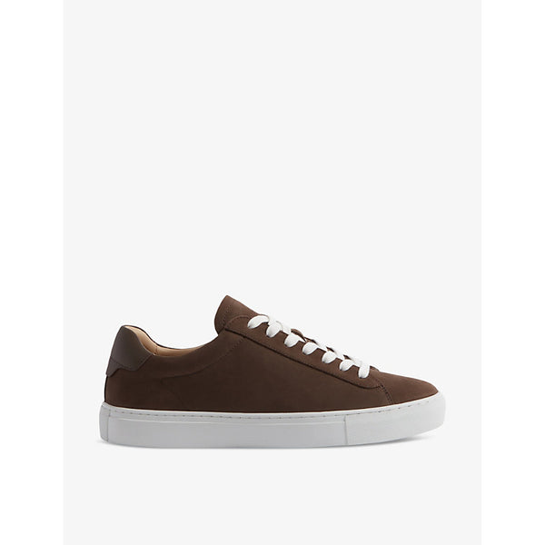 Reiss Finley leather low-top trainers