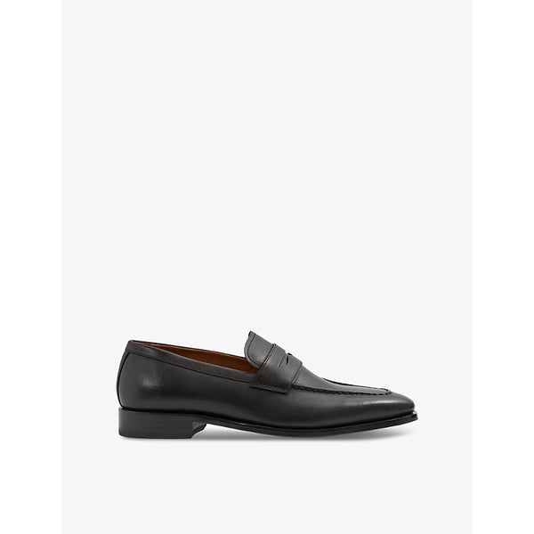 Reiss Gartlett almond-toe leather loafers