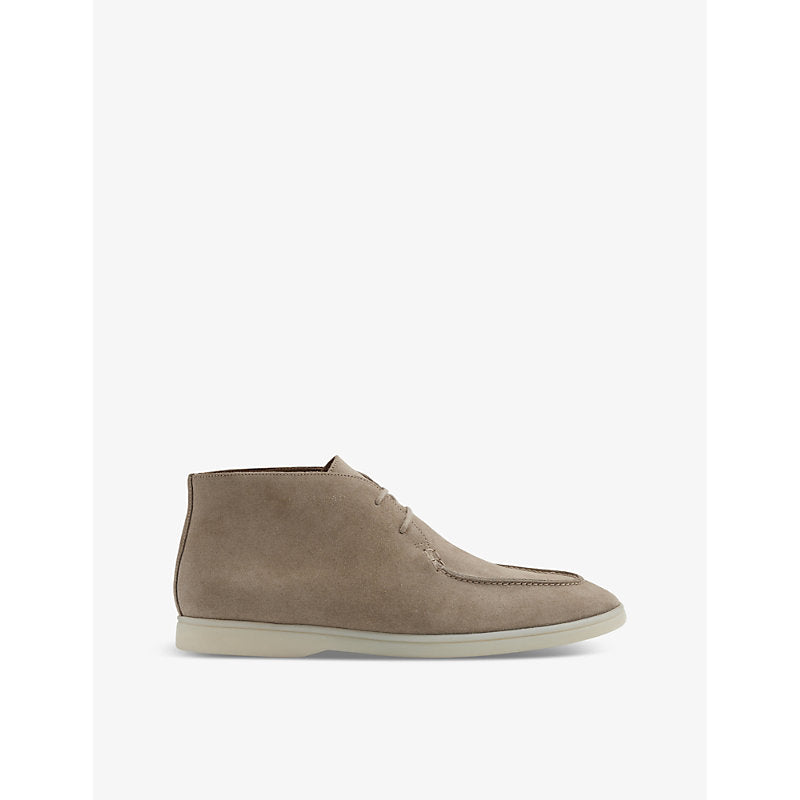 Reiss Loftus lace-up suede chukka boots