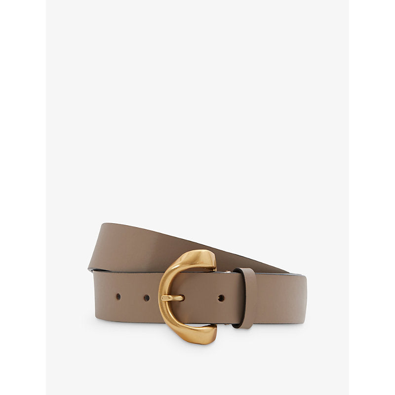  Reiss Indie twisted-buckle leather belt