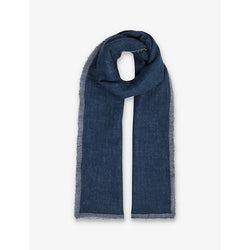  Reiss Mae frayed-trim wool scarf