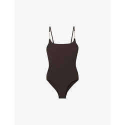  Reiss Imogen chain-embellished stretch-woven swimsuit