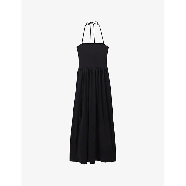 Reiss Yara tie-back stretch-jersey maxi dress