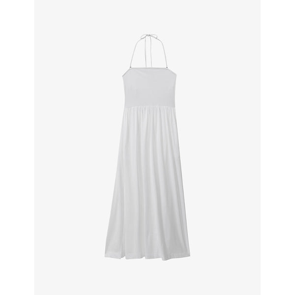 Reiss Yara tie-back stretch-jersey maxi dress