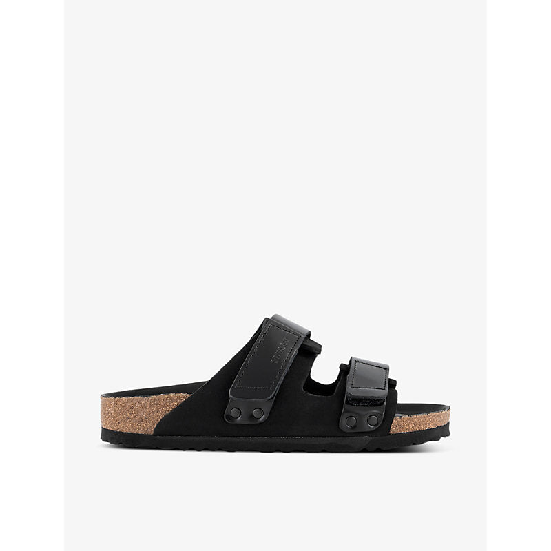 Womens Birkenstock Uji double-strap nubuck and suede sandals