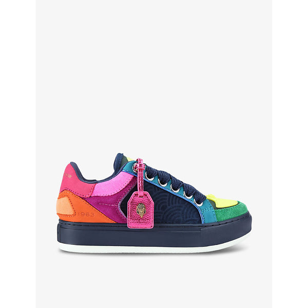 Kurt Geiger London Southbank Tag rainbow-print leather low-top trainers