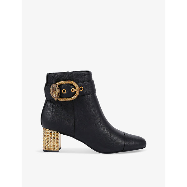 Kurt Geiger London Mayfair 55 buckle-embellished leather heeled ankle boots