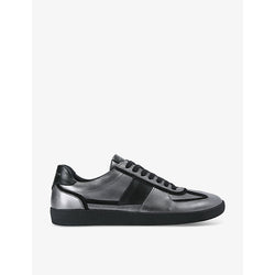 Kurt Geiger London Lloyd contrast-panel leather low-top trainers